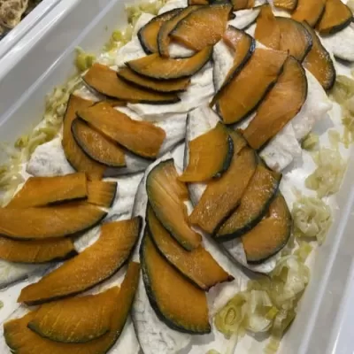 Ricetta filetto di orata con zucca al forno